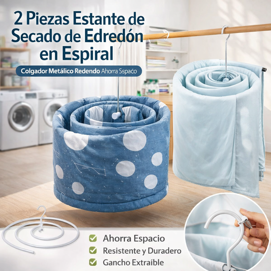 2pcs Perchas En Espiral Para Sábanas