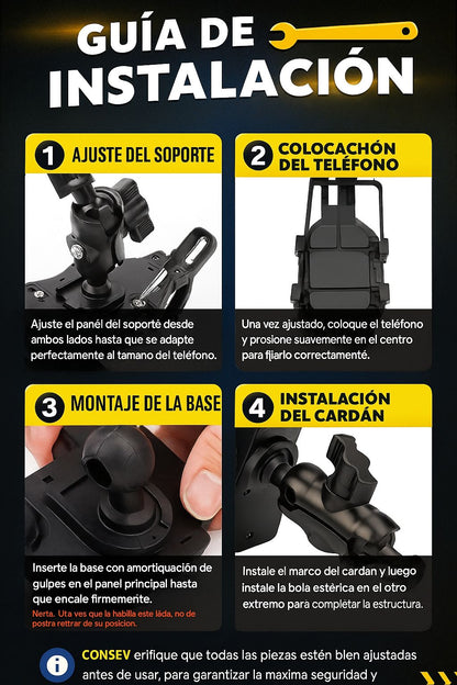 Soporte de celular para motocicleta